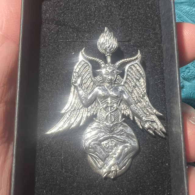 Baphomet silver pendant