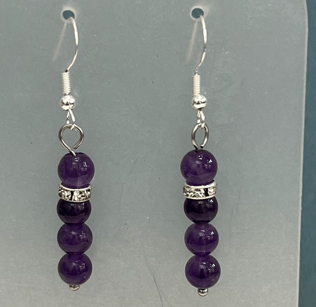 Amethyst earrings