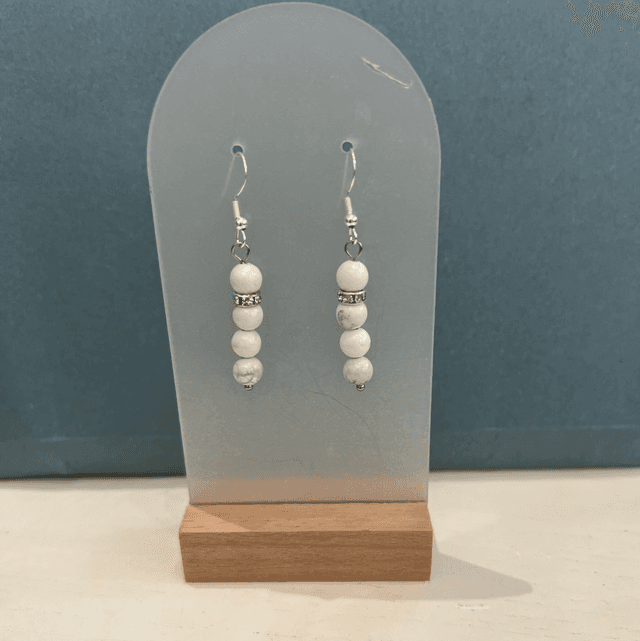 Howlite earrings